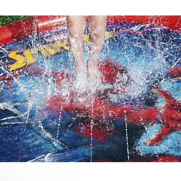 Marvel Spider-Man Splash Pad Outdoor Sprinkler Water 💦 Toy for Children NWT - Picture 5 of 6